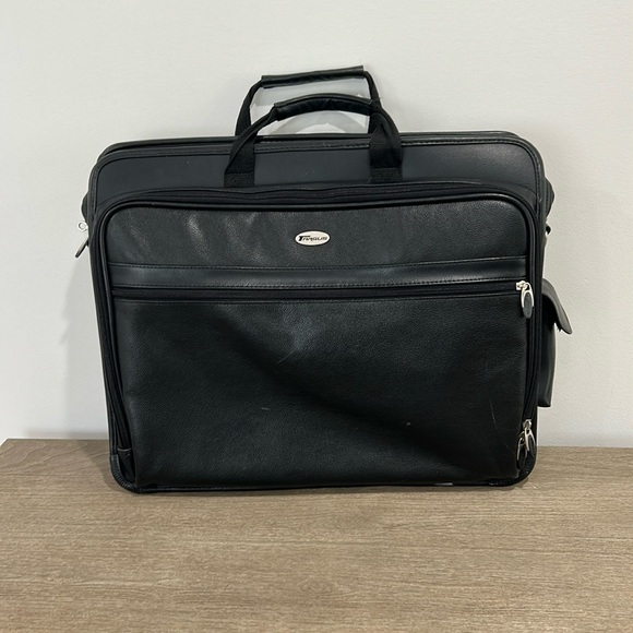 Black Leather Men's Bag - Picture 1 of 9
